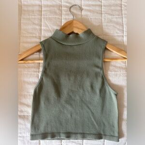 Zara ribbed cropped tank